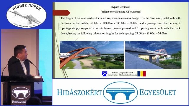 0110 Új Siret-híd építése a 24- sz- főúton Cosmesti-nél (angol nyelvű) Alexandru Pelin (CNAIR, Románia)