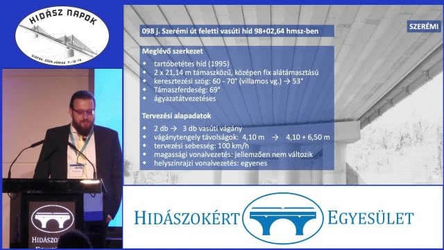 0109 A Ferencváros-Kelenföld vasútvonal kapacitásbővítéséhez tartozó budai acélhidak szerkezeti és technológiai tervezéseIványi Miklós, Szabó János (Uvat...