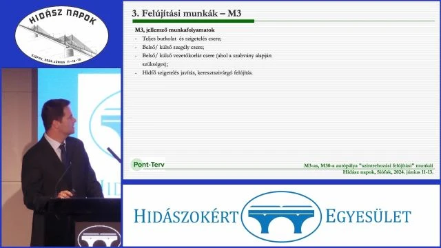 0304 M3-as, M30-a autópálya szintrehozási felújítási munkáiGilyén Elemér (Pont-TERV Zrt-)